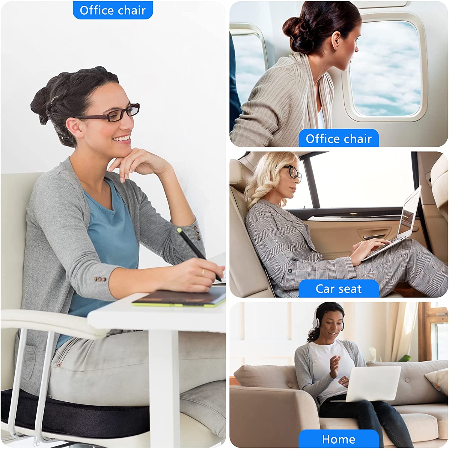 Seat Cushion, Office Chair Cushions Butt Pillow For Car Long