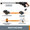 WORX WG644 POWER SHARE 450 PSI 0.9-Gallon-GPM Cold Water Electric Pressure Washer WORX WG644 POWER SHARE 450 PSI 0.9-Gallon-GPM Cold Water Electric Pressure Washer