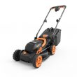 WORX WG779 40-volt 14-in Cordless Electric Lawn Mower 4 Ah (Battery & Charger Included)