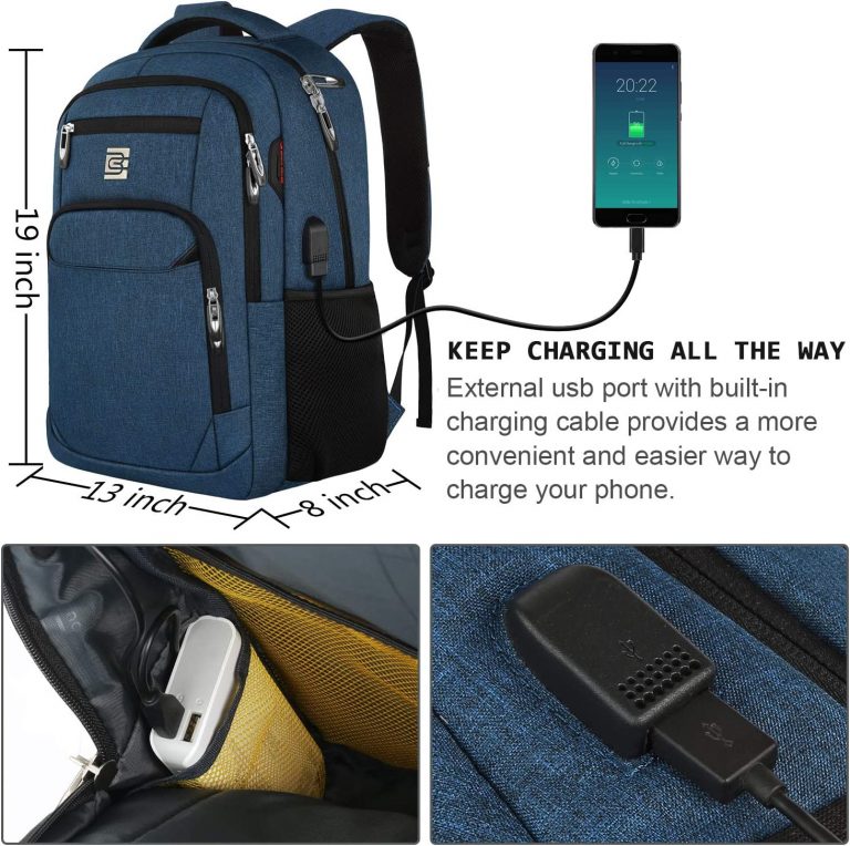 Volher Laptop Backpack,Business Travel Anti Theft Slim Durable Laptops ...