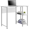 Mainstays 9120596W Basic Metal Student Computer Desk, White