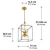 Artika CLY2 Clyde 9-Light Black Sputnik Modern Industrial Hanging Pendant Light for Kitchen Dining Room Artika CLY2 Clyde 9-Light Black Sputnik Modern Industrial Hanging Pendant Light for Kitchen Dining Room