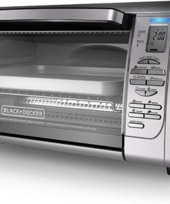BLACK+DECKER 02648008504 Countertop Convection Toaster Oven, Silver, CTO6335S