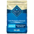 Blue Buffalo Life Protection Formula Chicken and Brown Rice Dry Dog Food for Adult Dogs Whole Grain 24 lb. Bag