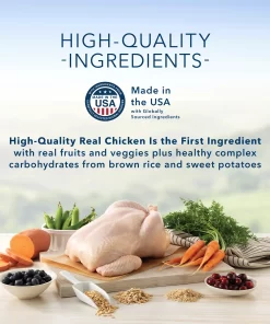 Blue Buffalo Life Protection Formula Healthy Weight Chicken and Brown Rice Dry Dog Food for Adult Dogs Whole Grain 24 lb. Bag