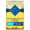 Blue Buffalo Life Protection Formula Healthy Weight Chicken and Brown Rice Dry Dog Food for Adult Dogs Whole Grain 24 lb. Bag