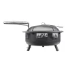 Blue Sky Outdoor Living WBFB36SG-MD 36-in W Black Steel Wood-Burning Fire Pit
