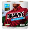 Brawny 44375 Paper Towels, Pick-A-Size, White, 120-Sheets, 2-Pk. - Quantity 12