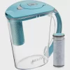 Brita Stream Filter as You Pour Water Pitcher, 10 Cup - Lake Blue