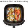 CHEFMAN 2 in 1 Max XL 8 Qt Air Fryer, Healthy Cooking, User Friendly, Basket Divider For Dual Cooking, Nonstick Stainless Steel, Digital Touch Screen with 4 Cooking Functions, BPA-Free CHEFMAN 2 in 1 Max XL 8 Qt Air Fryer, Healthy Cooking, User Friendly, Basket Divider For Dual Cooking, Nonstick Stainless Steel, Digital Touch Screen with 4 Cooking Functions, BPA-Free