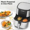 CHEFMAN 2 in 1 Max XL 8 Qt Air Fryer, Healthy Cooking, User Friendly, Basket Divider For Dual Cooking, Nonstick Stainless Steel, Digital Touch Screen with 4 Cooking Functions, BPA-Free CHEFMAN 2 in 1 Max XL 8 Qt Air Fryer, Healthy Cooking, User Friendly, Basket Divider For Dual Cooking, Nonstick Stainless Steel, Digital Touch Screen with 4 Cooking Functions, BPA-Free