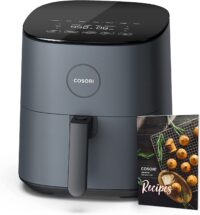 COSORI Air Fryer, 5 QT, 9-in-1 Airfryer Compact Oilless Small Oven, Dishwasher-Safe, 450℉ freidora de aire, 30 Exclusive Recipes, Tempered Glass Display, Nonstick Basket, Quiet, Fit for 2-4 People