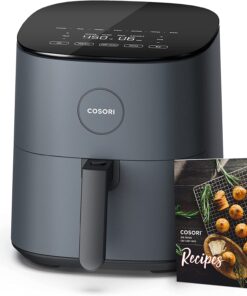COSORI Air Fryer, 5 QT, 9-in-1 Airfryer Compact Oilless Small Oven, Dishwasher-Safe, 450℉ freidora de aire, 30 Exclusive Recipes, Tempered Glass Display, Nonstick Basket, Quiet, Fit for 2-4 People