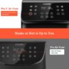 COSORI Pro II Air Fryer Oven Combo, 5.8QT Max Xl Large Cooker with 12 One-Touch Savable Custom Functions, Cookbook and Online Recipes, Nonstick and Dishwasher-Safe Detachable Square Basket