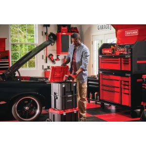 CRAFTSMAN CMST17835 VERSASTACK System 20-in Red Plastic Wheels Lockable Tool Box