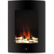 Cambridge CAM19VWMEF-2BLK 19.4-in W Black Fan-forced Electric Fireplace