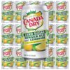 Canada Dry Zero Sugar Ginger Ale and Lemonade Soda, 12 fl oz, 15 cans, total 180 fl oz