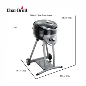 Char-Broil 15601900 Black 1-Burner Liquid Propane Infrared Gas Grill