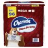 Charmin Ultra Strong Toilet Paper Mega Roll, 242 Sheets Per Roll, 24 Count