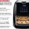 Chefman 6.3 Quart Digital Air Fryer+ Rotisserie, Dehydrator, Convection Oven, 8 Touch Screen Presets Fry, Roast, Dehydrate & Bake, BPA-Free, Auto Shutoff, Accessories Included, XL Family Size, Black