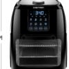 Chefman 6.3 Quart Digital Air Fryer+ Rotisserie, Dehydrator, Convection Oven, 8 Touch Screen Presets Fry, Roast, Dehydrate & Bake, BPA-Free, Auto Shutoff, Accessories Included, XL Family Size, Black