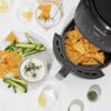 Chefman Digital Air Fryer, One-Touch Control, 4 Cooking Presets, Adjustable Time And Temperature, Fry With 98% Less Oil, LED Shake Reminder, Family Size, 5-Quart, Black