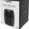 Chefman Digital Air Fryer, One-Touch Control, 4 Cooking Presets, Adjustable Time And Temperature, Fry With 98% Less Oil, LED Shake Reminder, Family Size, 5-Quart, Black