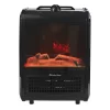 Comfort Zone 1200W Ceramic Electric Fireplace Heater, Black