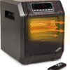 Comfort Zone CZ2018 750 1,500-Watt Digital Quartz Infrared Cabinet Space Heater with Remote Control
