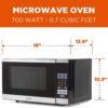Commercial Chef ‎CHM770SS Countertop Microwave Oven, 0.7 Cubic Feet, Stainless Steel