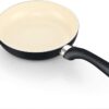 Cook N Home Pots and Pans Set Nonstick, 10 Piece Ceramic Cookware Sets, Kitchen Non Stick Cooking Set with Saucepans, Frying Pans, Dutch Oven Pot with Lids, PFOS and PFOA Free, Black