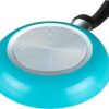 Cook N Home Pots and Pans Set Nonstick, 10 Piece Ceramic Cookware Sets, Kitchen Non Stick Cooking Set with Saucepans, Frying Pans, Dutch Oven Pot with Lids, PFOS and PFOA Free, Turquoise