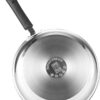 Cook N Home Stainless Steel Cookware Sets 10 Piece, Pots and Pans with Stay-Cool Handles Cooking Set for Kitchen, Dishwasher Safe, Silver