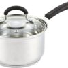 Cook N Home Stainless Steel Cookware Sets 10 Piece, Pots and Pans with Stay-Cool Handles Cooking Set for Kitchen, Dishwasher Safe, Silver