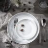 Corelle 18-Piece Service for 6 Dinnerware Set, Triple Layer Glass and Chip Resistant, Lightweight Round Plates and Bowls Set, Mystic Gray