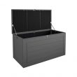 Cosco 88180BGY1E 180 Gal. Extra Large, Black and Charcoal Outdoor Deck Box