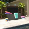 Cosco 88180BGY1E 180 Gal. Extra Large, Black and Charcoal Outdoor Deck Box