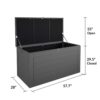 Cosco 88180BGY1E 180 Gal. Extra Large, Black and Charcoal Outdoor Deck Box