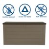 Cosco 88180BTN1E 180 Gal. Resin Storage Deck Box in Brown Cosco 88180BTN1E 180 Gal. Resin Storage Deck Box in Brown