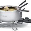 Cuisinart CFO-3SS 3-Quart Electric Fondue Pot 1000-Watt Electric Fondue Set is Suitable for Chocolate, Cheese, Broth and or Oil, Stainless Steel