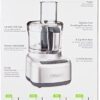 Cuisinart FP-8SV Elemental 8-Cup Food Processor with 350-Watt Motor, Includes Medium to Fine Slicing Discs, Convenient Controls – High, Low, Off and Pulse, Gunmetal Cuisinart FP-8SV Elemental 8-Cup Food Processor with 350-Watt Motor, Includes Medium to Fine Slicing Discs, Convenient Controls – High, Low, Off and Pulse, Gunmetal