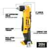 DEWALT DCD740B 20-Volt MAX Cordless 3/8 in. Right Angle Drill/Driver (Tool-Only)