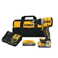 DEWALT DCD800E2 20-Volt Lithium-Ion Cordless Brushless 1/2 in. Compact Drill Driver Kit with (2) 1.7 Ah Batteries and Charger