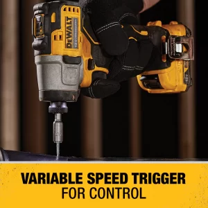 DEWALT DCF801F2 XTREME 12-volt Max 1/4-in Variable Speed Brushless Cordless Impact Driver (2-Batteries Included)