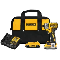 DEWALT DCF887D1E1 XR 20-volt Max 1/4-in Variable Speed Brushless Cordless Impact Driver (2-Batteries Included)