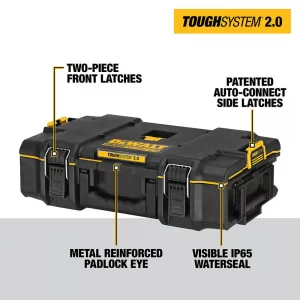 DEWALT DWST08165W00450 TOUGHSYSTEM 2.0 Small Tool Box with Bonus 22 in. Medium Tool Box and 24 in. Mobile Tool Box (3-Piece Set)