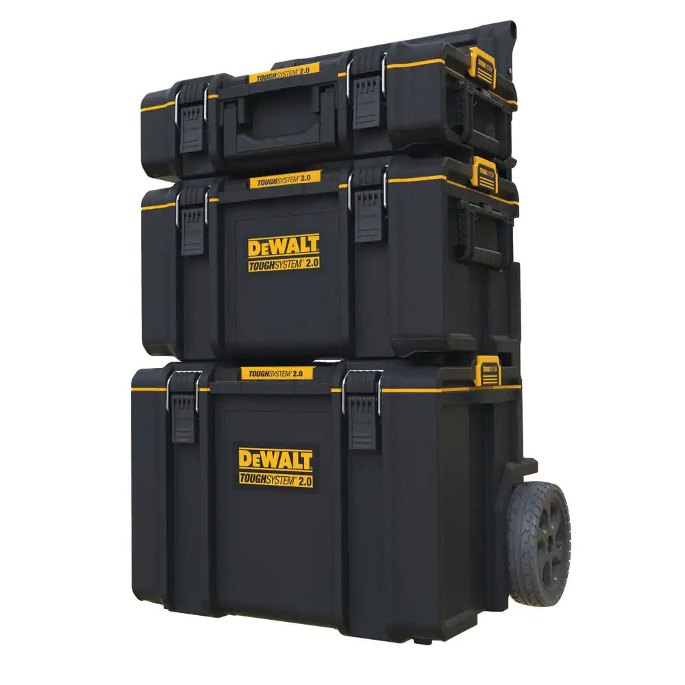DEWALT DWST08165W00450 TOUGHSYSTEM 2.0 Small Tool Box with Bonus 22 in.  Medium Tool Box and 24 in. Mobile Tool Box (3-Piece Set) –