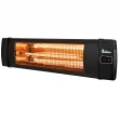 Dr Infrared Heater DR-238 1500-Watt Electric Carbon Infrared Space Heater Indoor Outdoor Patio Garage Wall or Ceiling Mount with Remote, Black