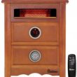 Dr. Infrared Heater DR-999 1500-Watt Infrared Quartz Cabinet Indoor Electric Space Heater with Thermostat and Remote Included