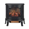 Duraflame DFI-7117-01 1000 sq. ft. Black Freestanding Electric 3D Infrared Stove